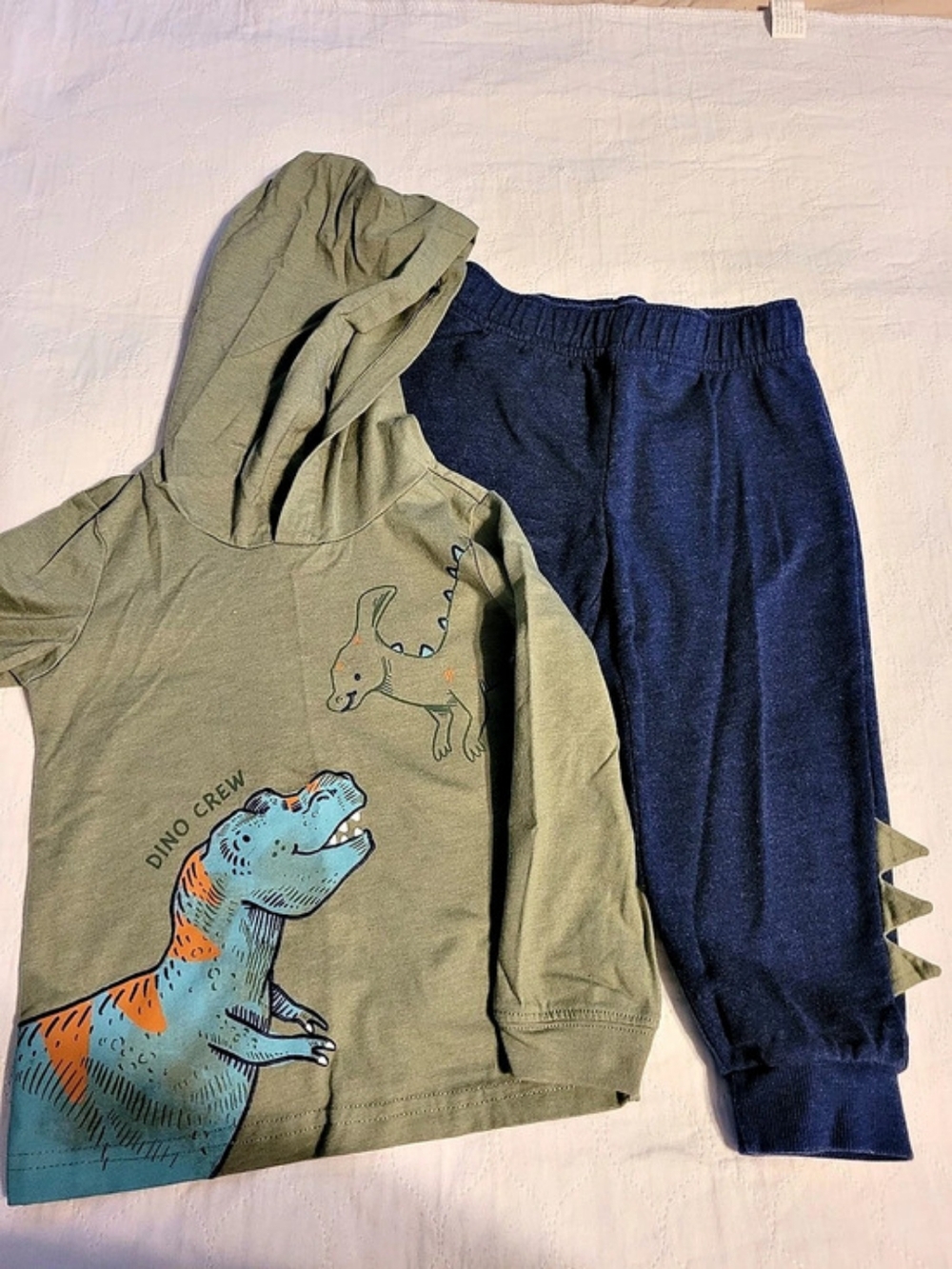 Carter's Baby 2-Piece Dinosaur Hooded Tee & Jogger Set Boys 24M
